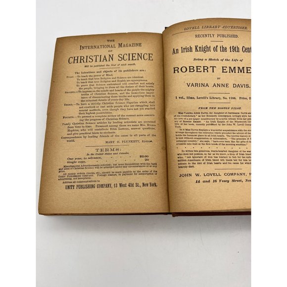 Antique Book Robert Elsmere by Mrs Humphrey Ward Singer Sewing Machines - Picture 11 of 12